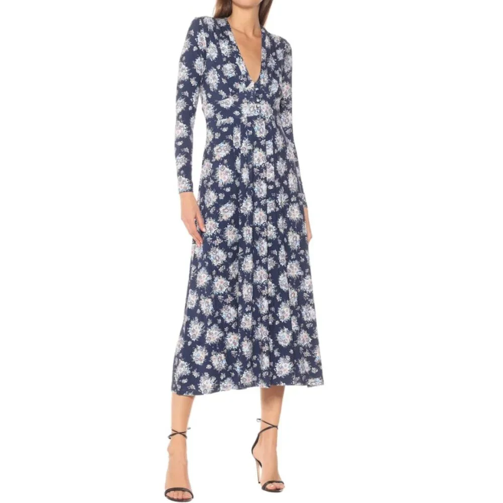 NWT LoveShackFancy Min Jersey Midi Dress - Picture 3 of 7